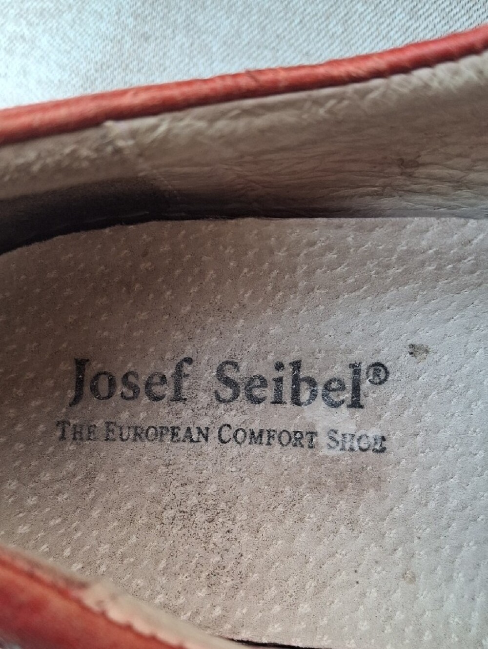 Josef Seibel Red Leather Comfort Sneakers US 6.5 (EU 37) - Picture 2 of 9